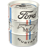 Ford Mustang Retro Spardose Ölfass 600ml