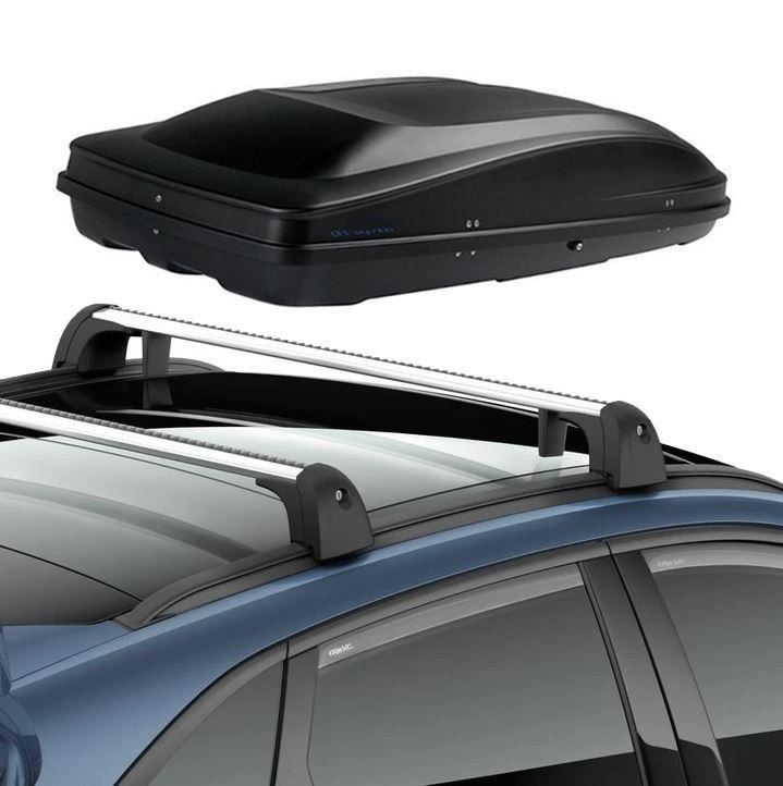 Ford Kuga 2020-Aktuell Querträger & G3 Dachbox Elegance Europe 390 Mattschwarz