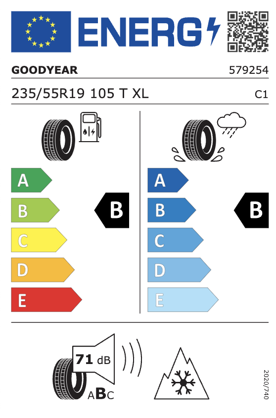 Ford All-Electric Explorer 19 Zoll Winterkompletträder
Vorne: 235/55 R19 105 T XL & Hinten: 255/50 R19 107 T XL
Goodyear Reifen