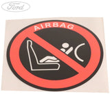 Airbag-Warnaufkleber