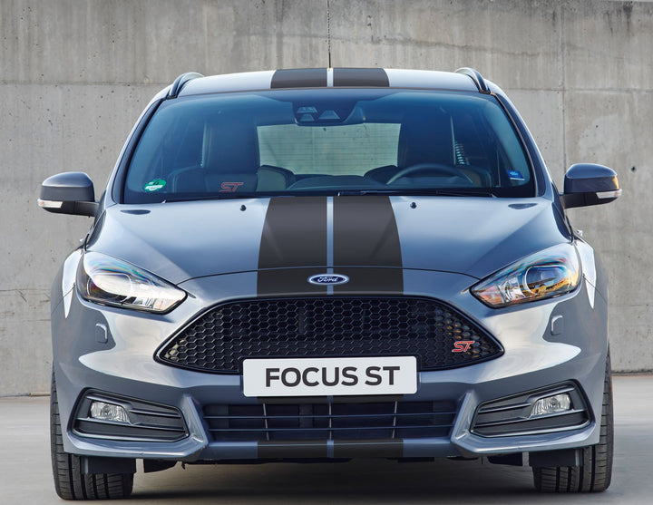 Original Ford Focus Mattschwarze Racing Stripes 2014- 2049015