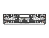 Original Ford Performance Kennzeichenhalter silber, 3D Performance-Logo schwarz