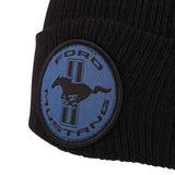 Ford Mustang Logo Beanie Mütze Schwarz