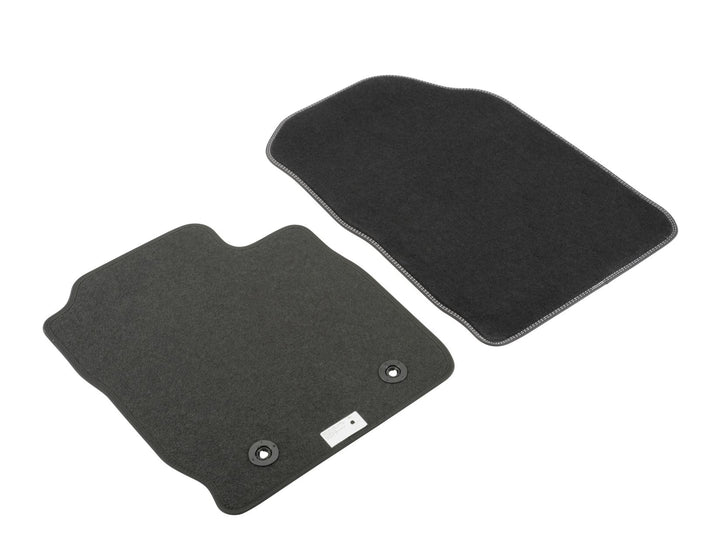 Ford Ecosport Velours-Teppichfußmatten vorne, schwarz, 2x Naht Metal Grey 2554845