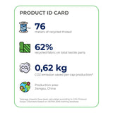 Ford Mustang Logo rPET Baseball Cap Schwarz verstellbar