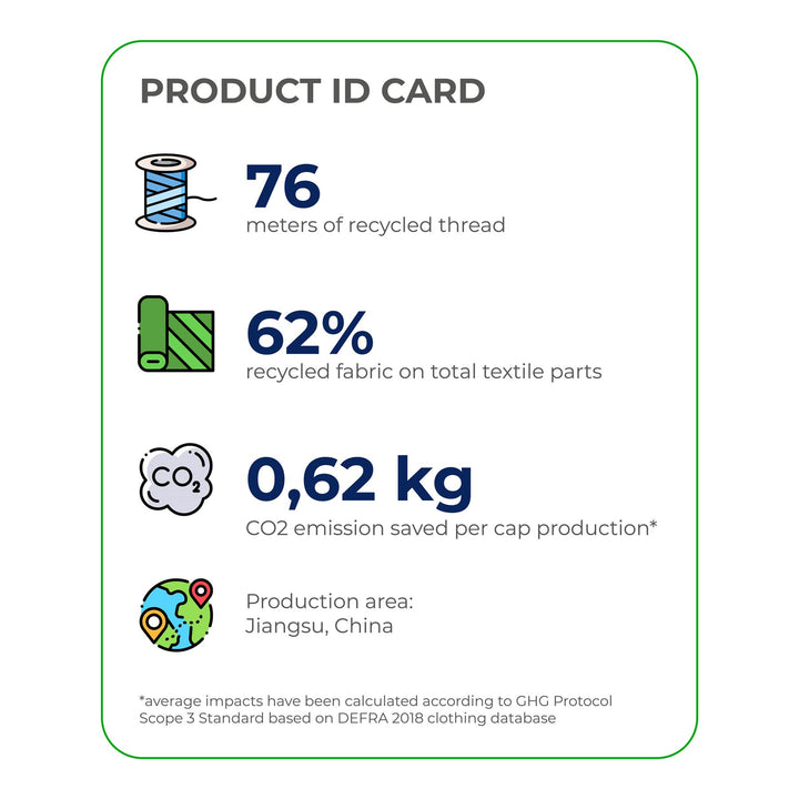 Ford Mustang Logo rPET Baseball Cap Schwarz verstellbar