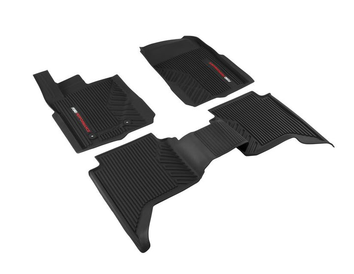 Original Ford Ranger Raptor ab 2022 Allwetterfußmatten vorne und hinten, schwarz