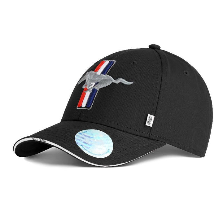Ford Mustang Logo rPET Baseball Cap Schwarz verstellbar