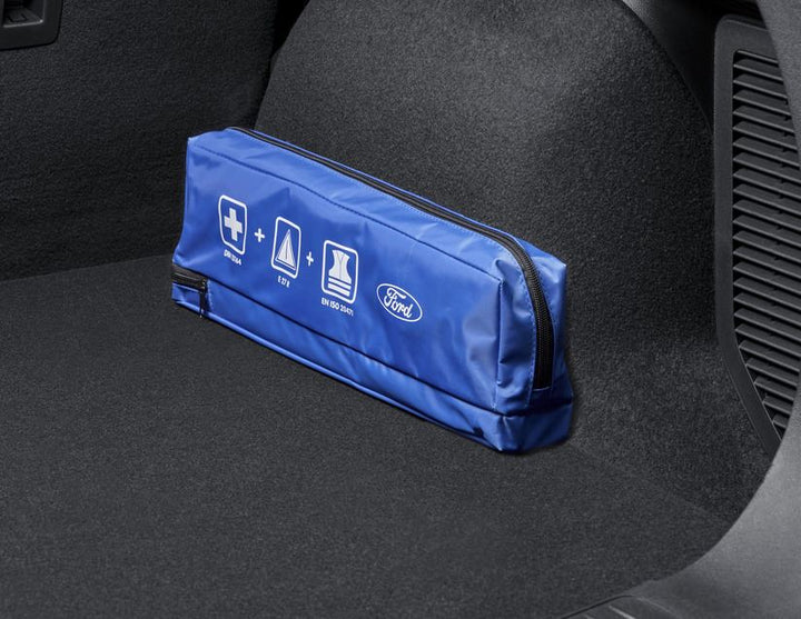 Premium Erste-Hilfe-Ausrüstung in blauer Nylon-Tasche