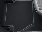 Original Ford Fiesta Premium Velours-Fußmatten Vignale hinten,metal.-graue Nähte