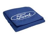 Original Ford Focus Premium Schutzabdeckung blau, Original Ford-Emblem weiß