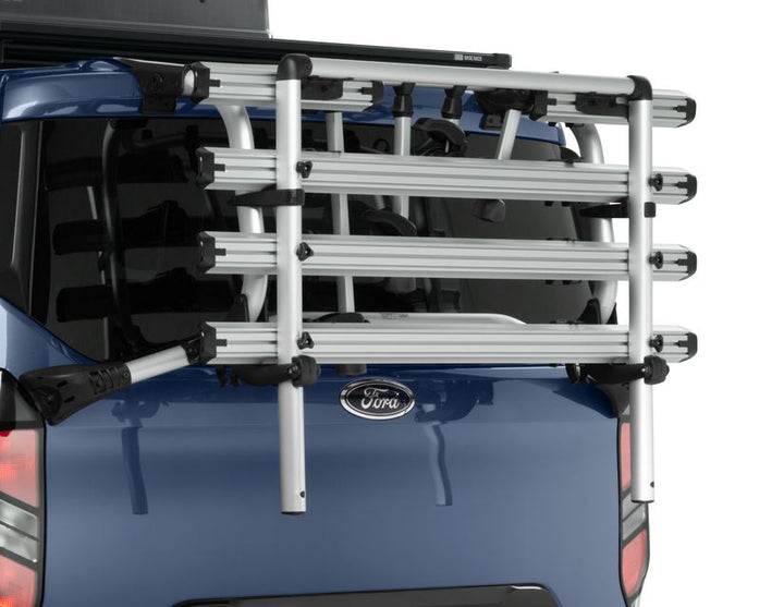 Original Ford Transit/Tourneo Custom Heck-Fahrradträger, 4 Fahrräder, klappbar