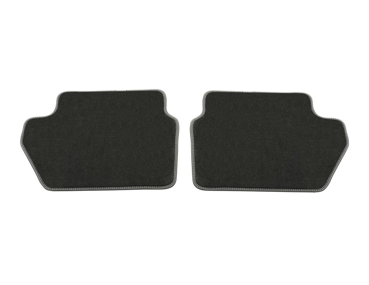 Original Ford Ecosport Velours-Teppichfußmatten hinten,schwarz,2xNaht Metal Grey