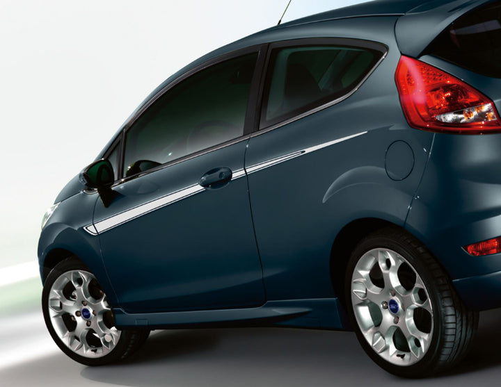 Original Ford Fiesta 2008-2012 Zierstreifen für Fahrzeugseiten, weiß
