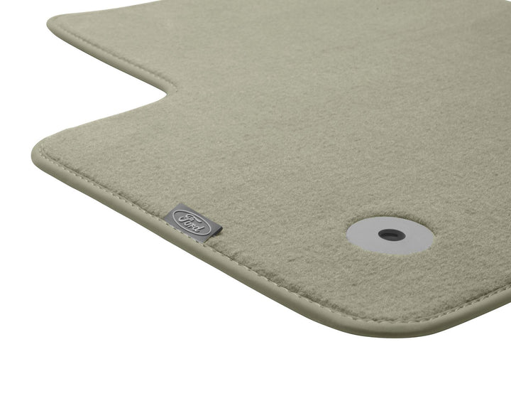 Original Ford C-MAX Velours-Teppichfußmatten vorne, grau, grauee Nubuk-Umrandung