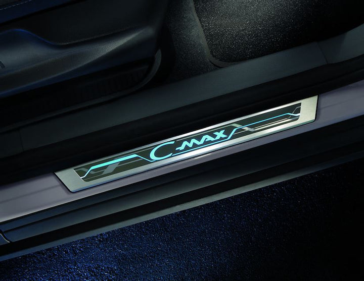 Ford C-Max ab 2015 Titanium Einstiegsleisten vorne blau beleuchtet