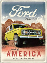 Ford Blechschild Bronco Pride