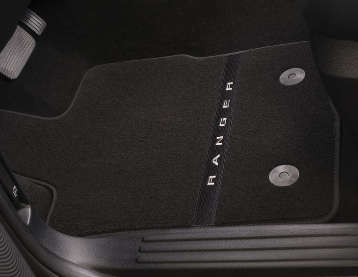 Original Ford Ranger Raptor ab 2022 Teppichfußmatten vorne und hinten, schwarz