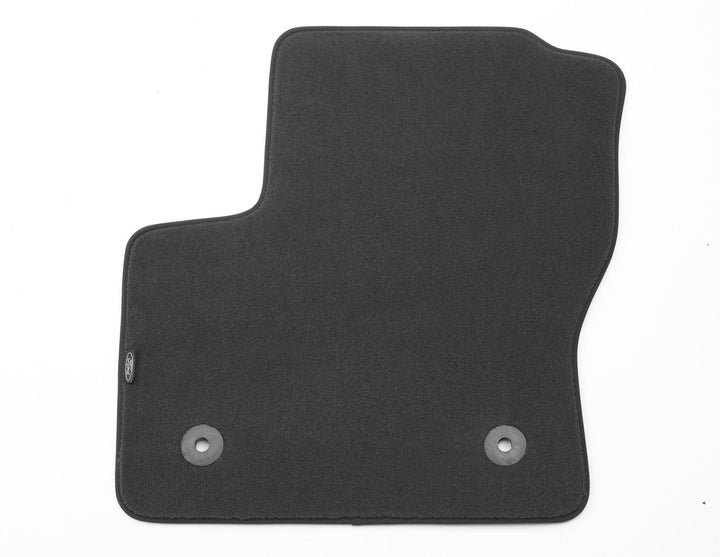 Ford C-MAX Velours-Teppichfußmatten vorn, schwarz, schwarze Nubuk-Umrand. 1871016