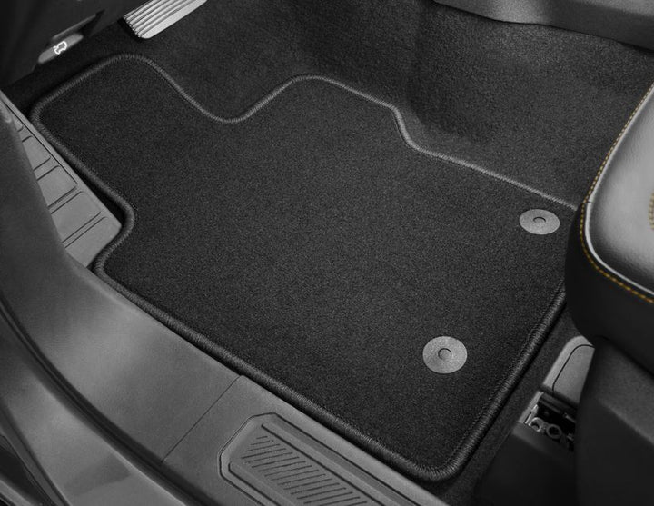 Original Ford Bronco Velours-Teppichfußmatten vorne und hinten, schwarz