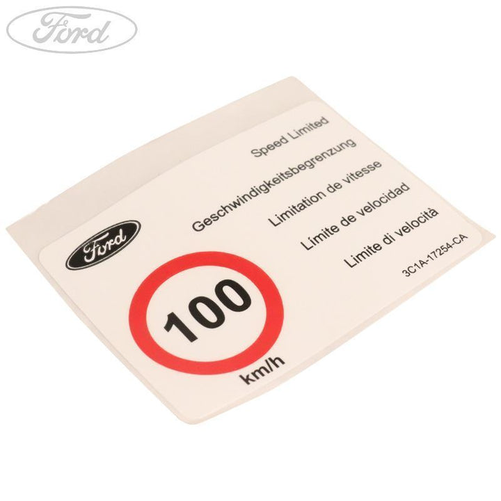 Aufkleber Geschwingigkeitsbegrenzung 100 km/h