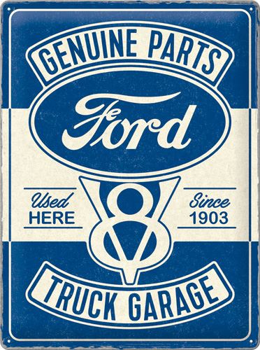 Ford Blechschild V8 Truck Garage
