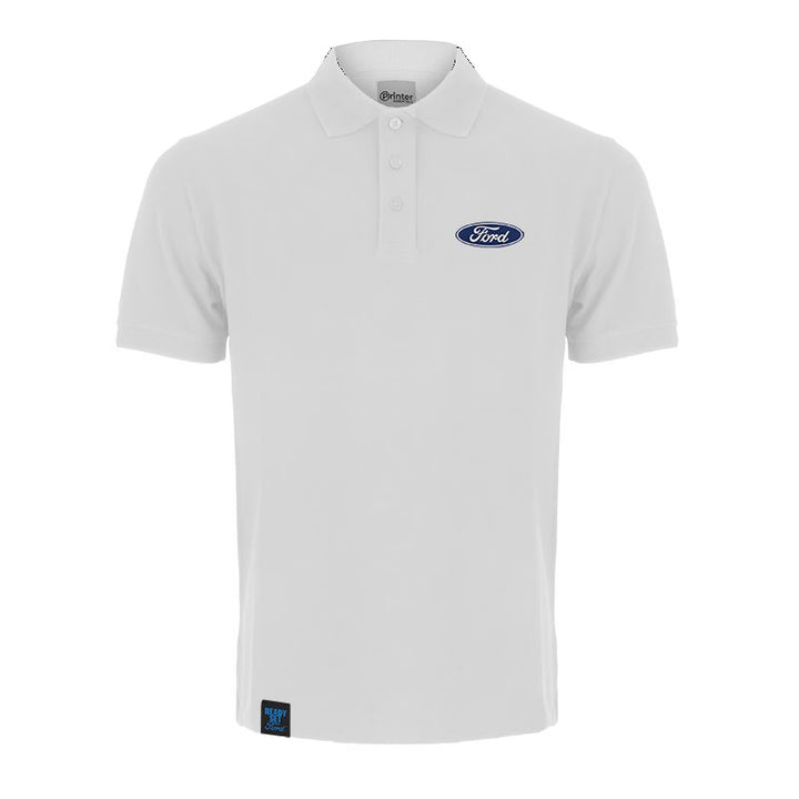 Ford Ready Set Ford Polo-Shirt weiß