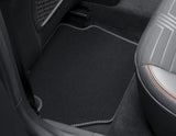 Original Ford Fiesta & Puma Velours-Teppichfußmatten hinten, metallgrau