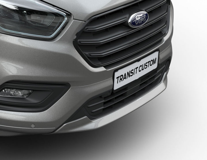 Original Ford Transit/Tourneo Custom Frontspoiler Satz, silbern lackiert