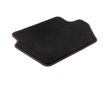 Original Ford Fiesta & Puma Velours-Teppichfußmatten hinten, schwarz, rote Nähte