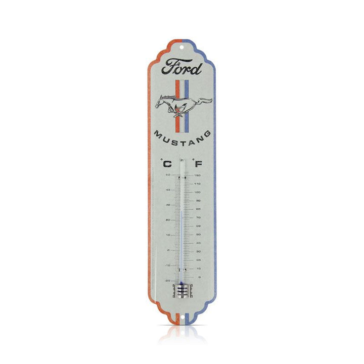 Ford Mustang Thermometer mit Horse & Stripes Logo