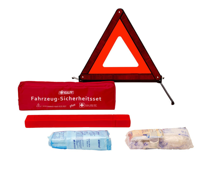 Kalff* Premium Erste-Hilfe-Ausrüstung in roter Nylontasche, Standard „Duo“