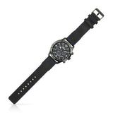 Ford Basic Armbanduhr Chronograph mit Lederarmband 10 ATM