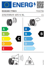 Ford All-Electric Explorer 19 Zoll Winterkompletträder
Vorne: 235/55 R19 105 V XL & Hinten: 255/50 R19 107 V XL
Nokian Reifen