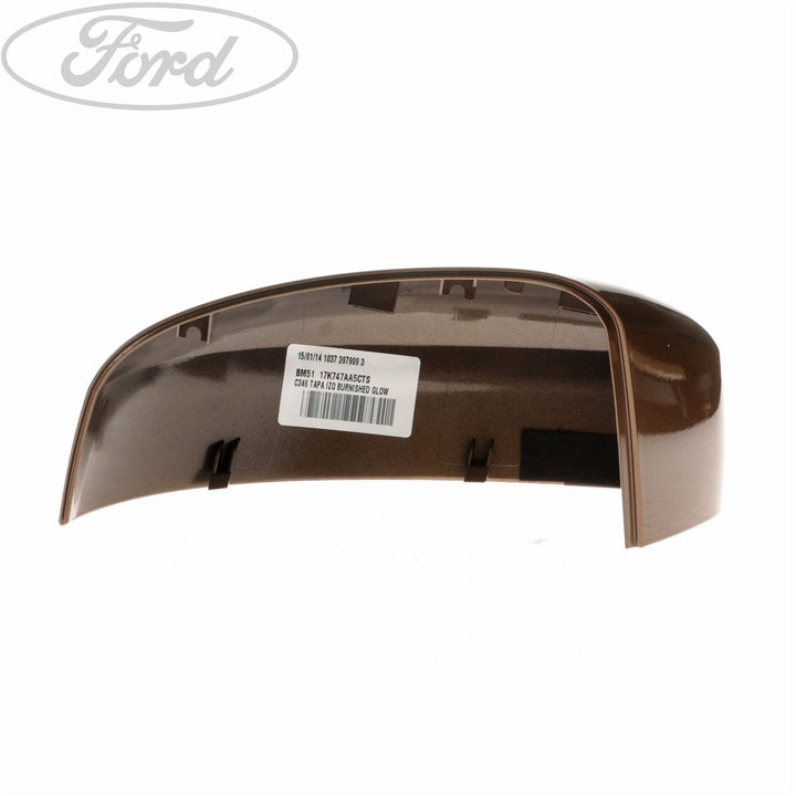 Original Ford Focus/C-MAX 2012-2015 Außenspiegelgehäuse links, Canyon-Braun
