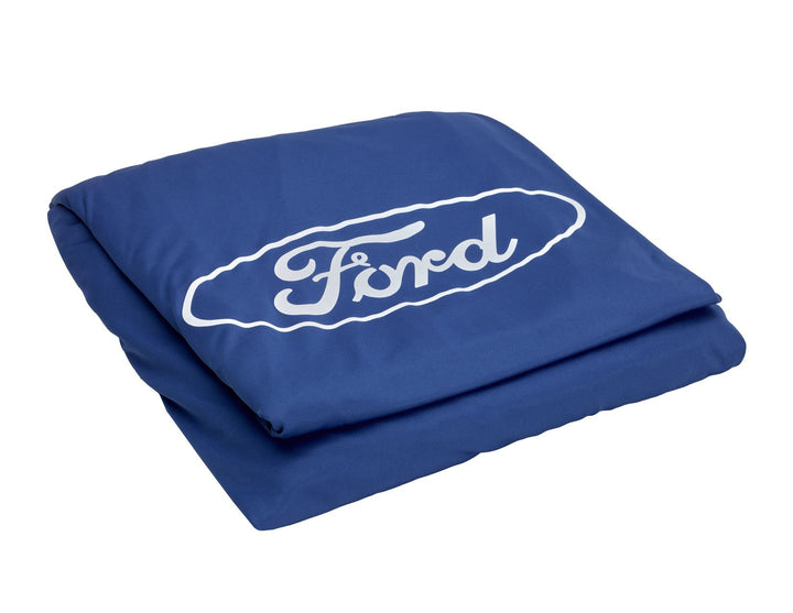 Original Ford Focus Premium Schutzabdeckung blau, Original Ford-Emblem weiß