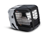 4pets®* Caree Transportbox für Katzen&Hunde, Beifahrer- oder Rücksitz, Cool Grey