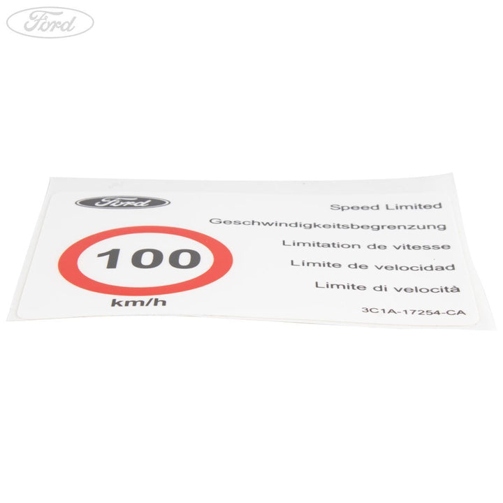 Aufkleber Geschwingigkeitsbegrenzung 100 km/h