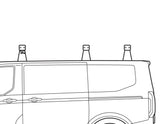 Ford Tourneo/Transit Custom Q-Top (Q-Tech)* Dachgrundträger Satz, 3 Querträgern 2792546