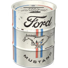 Ford Mustang Retro Spardose Ölfass 600ml
