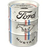 Ford Mustang Retro Spardose Ölfass 600ml