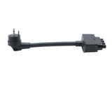 Original Reiseadapter mit Haushaltsstecker für Dänemark