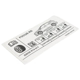 Focus RS Reifendruck Aufkleber