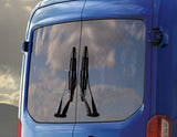 Ford Transit ab 2014 Schutzgitter für Heckscheiben, Doppelflügeltür 1838135