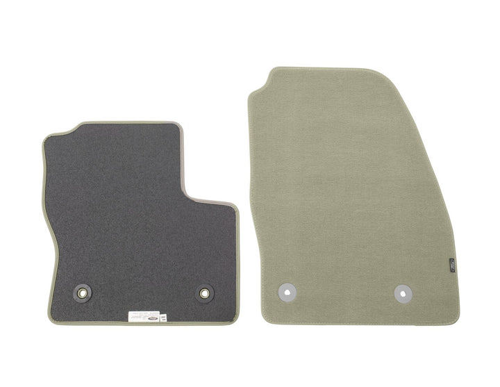Original Ford C-MAX Velours-Teppichfußmatten vorne, grau, grauee Nubuk-Umrandung
