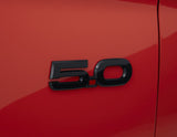 Original Ford Mustang 5.0-Emblem linke Seite, schwarz