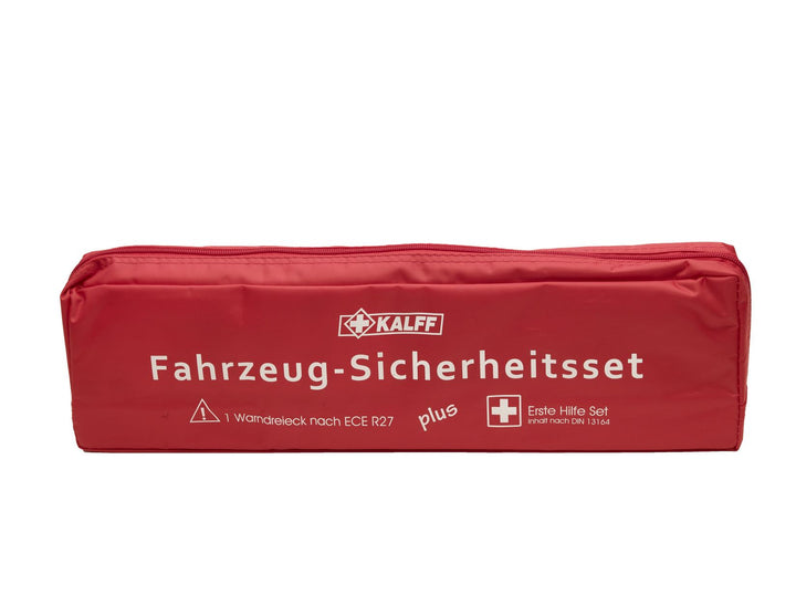 Kalff* Premium Erste-Hilfe-Ausrüstung in roter Nylontasche, Standard „Duo“