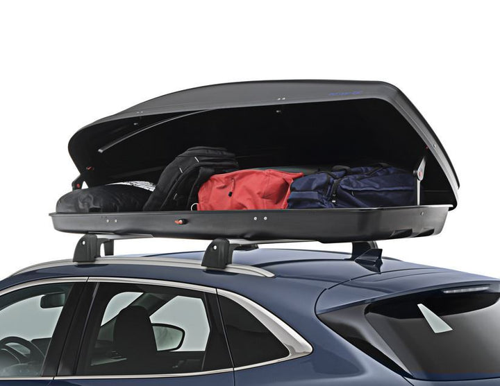Ford S-MAX 2015-23 Dachgrundträger & G3 Dachbox Elegance Europe 390 Mattschwarz