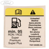 Super Plus Tankaufkleber