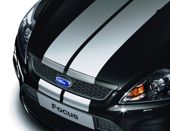 Original Ford Focus 2008-2011 GT Zierstreifen-Satz für Motorhaube, weiß